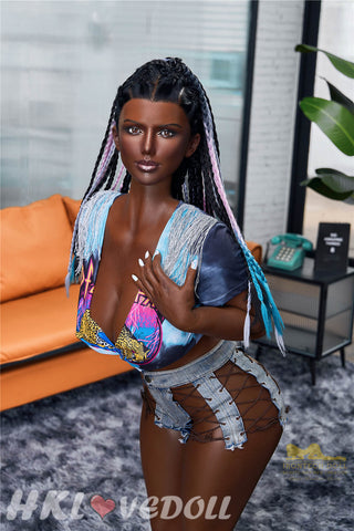 Silicone Love Doll Irontech Doll 160cm K-Cup S13 Celine Dark Skin