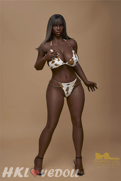 Silicone Love Doll Irontech Doll 160cm K-Cup S33 Penny Dark Skin