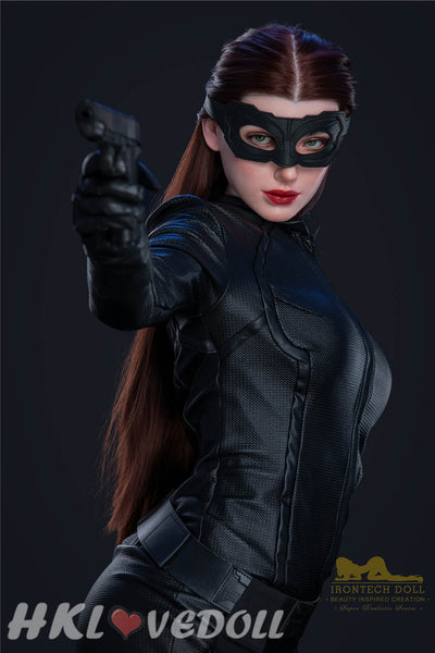 Silicone Love Doll Irontech Doll 168cm C-Cup S17 Luna Cat Woman