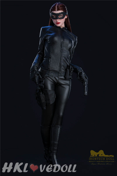 Silicone Love Doll Irontech Doll 168cm C-Cup S17 Luna Cat Woman