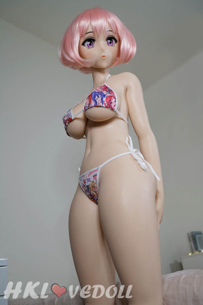 Silicone Love Doll DollHouse168 140cm E-Cup Shiori Pink Hair